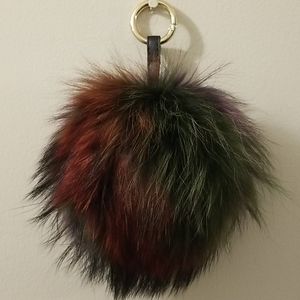 Linda Richards Fur keychain poof